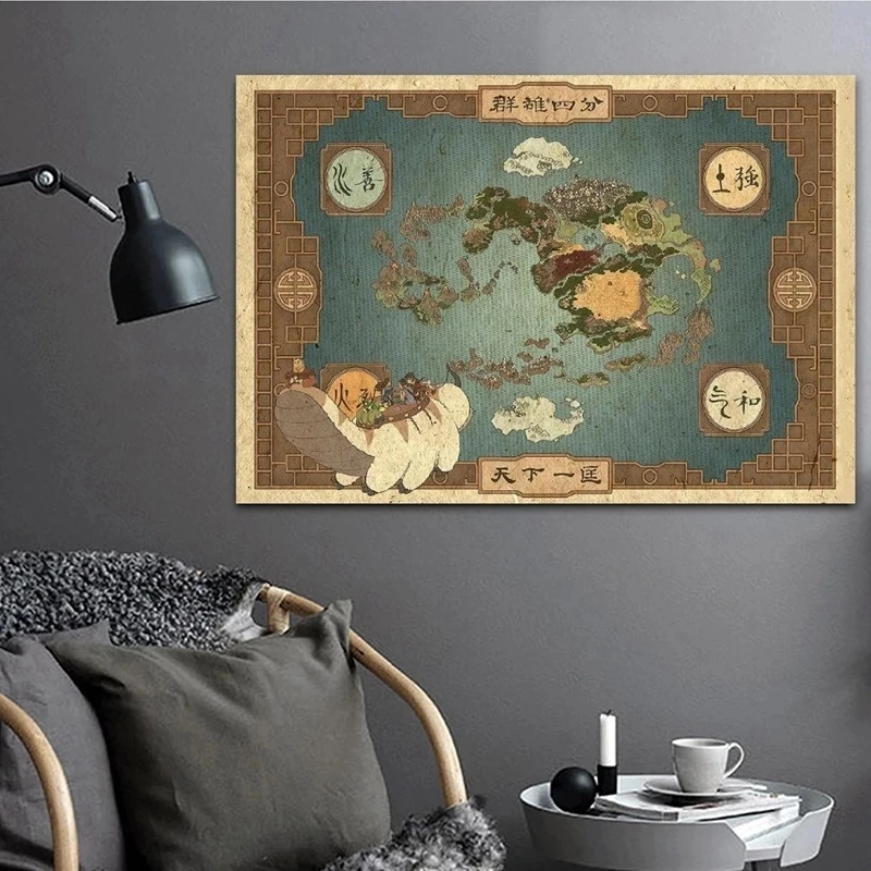 From Avatar Airbender Map The Legend Canvas Painting Poster And Print Wall Art Picture For Living Room Home Decoration Framework
From Avatar Airbender Map The Legend Canvas Painting Poster And Print Wall Art Picture For Living Room Home Decoration Framework