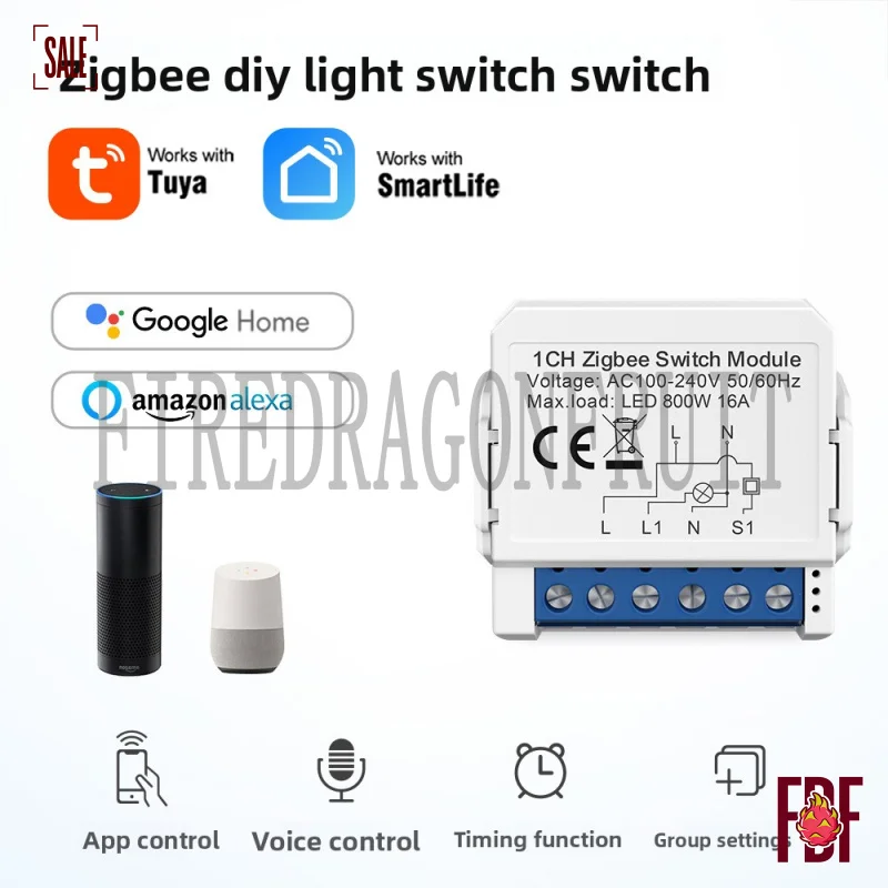 ZigBee 1-4-канальный контроллер с двойным управлением через приложение, таймером и голосовой автоматизацией
ZigBee 1-4-канальный контроллер с двойным управлением через приложение, таймером и голосовой автоматизацией