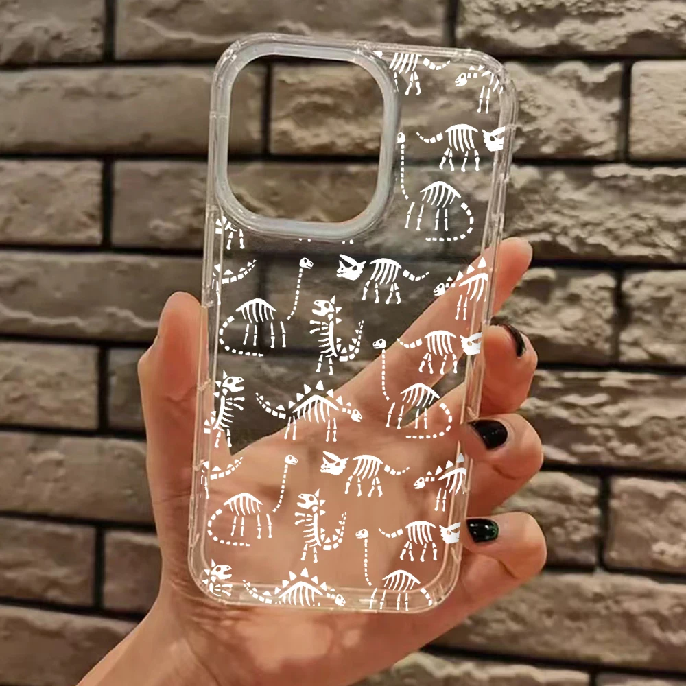 Dinosaur Skeleton Pattern Clear Phone Case for IPhone 17 16 15 14 13 12 11 Pro Max Air 14 Plus XS X XR Silicone Shockproof Cover
Dinosaur Skeleton Pattern Clear Phone Case for IPhone 17 16 15 14 13 12 11 Pro Max Air 14 Plus XS X XR Silicone Shockproof Cover