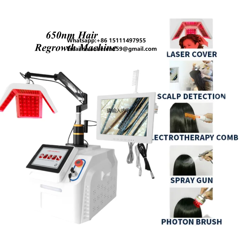 T 5-in-1 650nm Scalp Care Anti-hair Loss Machine Scalp Analysis Treatment Hair Growth Therapy Machine
T 5-in-1 650nm Scalp Care Anti-hair Loss Machine Scalp Analysis Treatment Hair Growth Therapy Machine