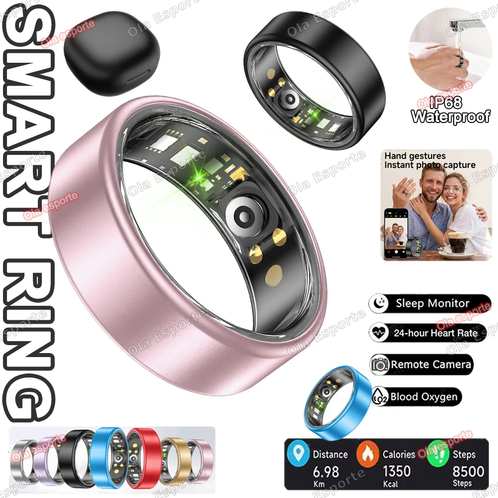 2026 New Smart Ring Men Women, Heart Rate and Blood Oxygen Monitor Smartring IP68 & 5ATM Waterproof, Multi-sport Mode Rings Man
2026 New Smart Ring Men Women, Heart Rate and Blood Oxygen Monitor Smartring IP68 & 5ATM Waterproof, Multi-sport Mode Rings Man