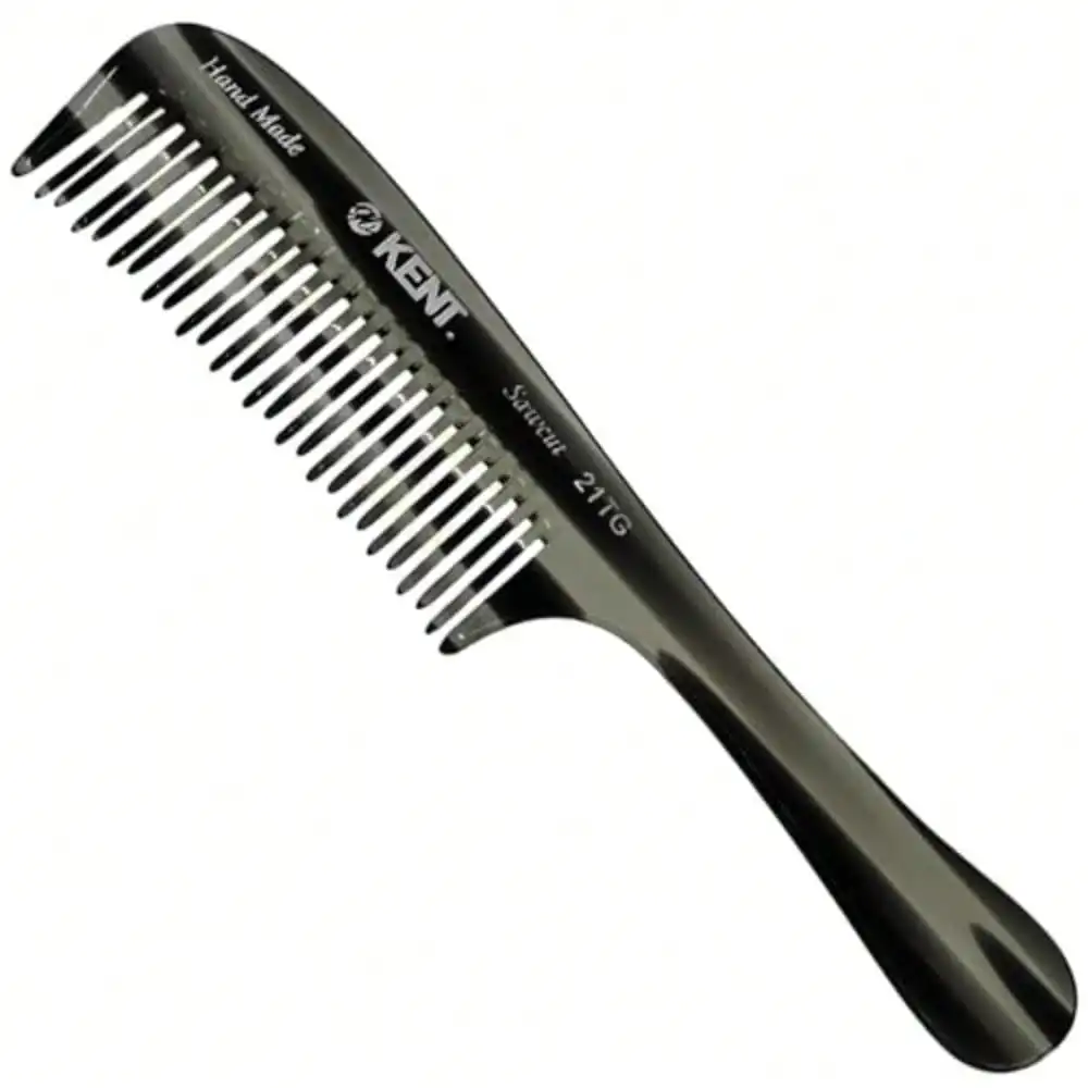 21T Black Large Detangling Comb, Wide Teeth For Thick Curly Wavy Hair. Long Hair Detangler Comb For Wet And Dry. Handmade Of Quality Cellulose, Saw-Cut Hand Polished, Made In England
21T Black Large Detangling Comb, Wide Teeth For Thick Curly Wavy Hair. Long Hair Detangler Comb For Wet And Dry. Handmade Of Quality Cellulose, Saw-Cut Hand Polished, Made In England