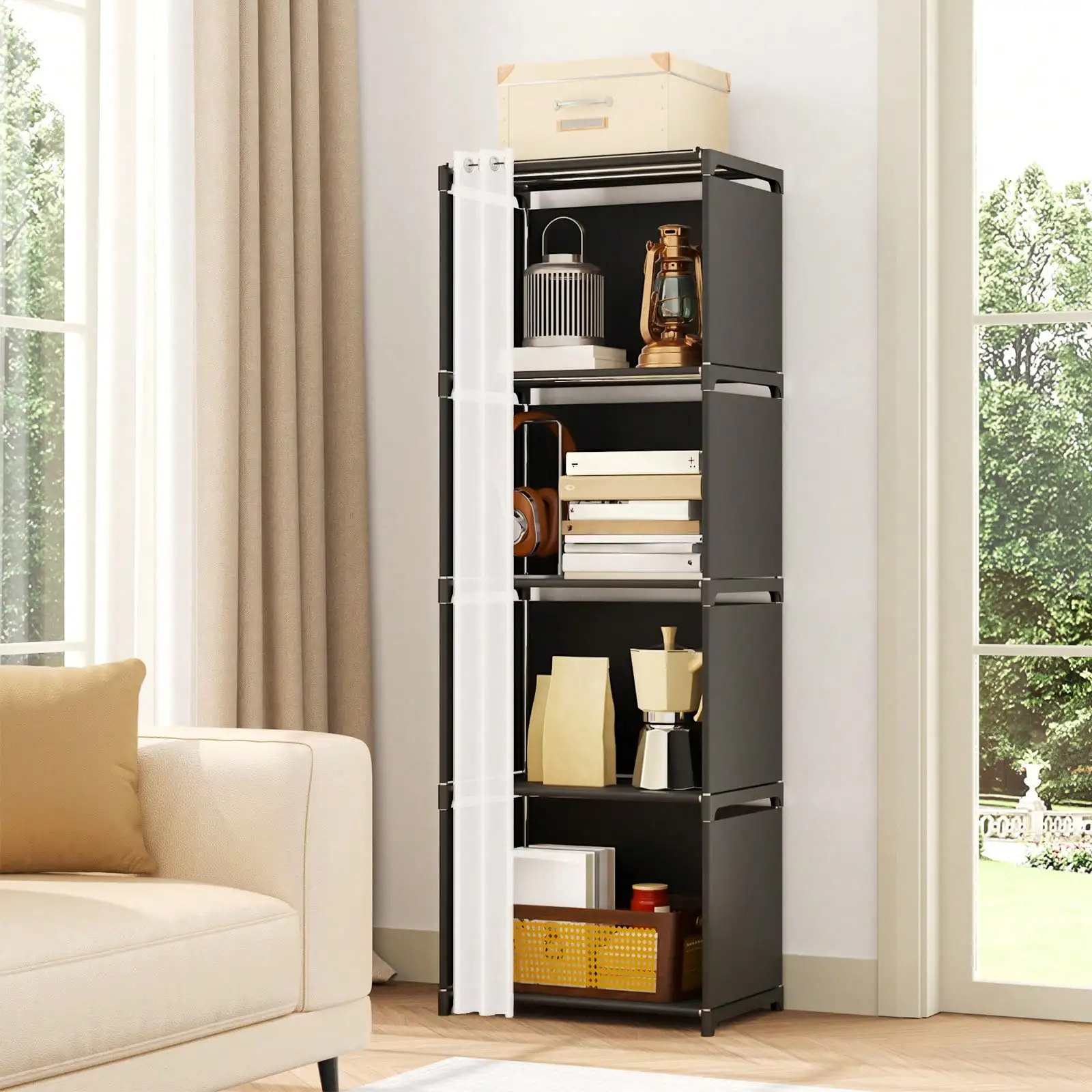 Tomnk 4-Tier Bookcase In Black - Modern Display Cabinet For Books, Decor & Essentials, Space-Saving Organizer With Adjustable Sh
Tomnk 4-Tier Bookcase In Black - Modern Display Cabinet For Books, Decor & Essentials, Space-Saving Organizer With Adjustable Sh