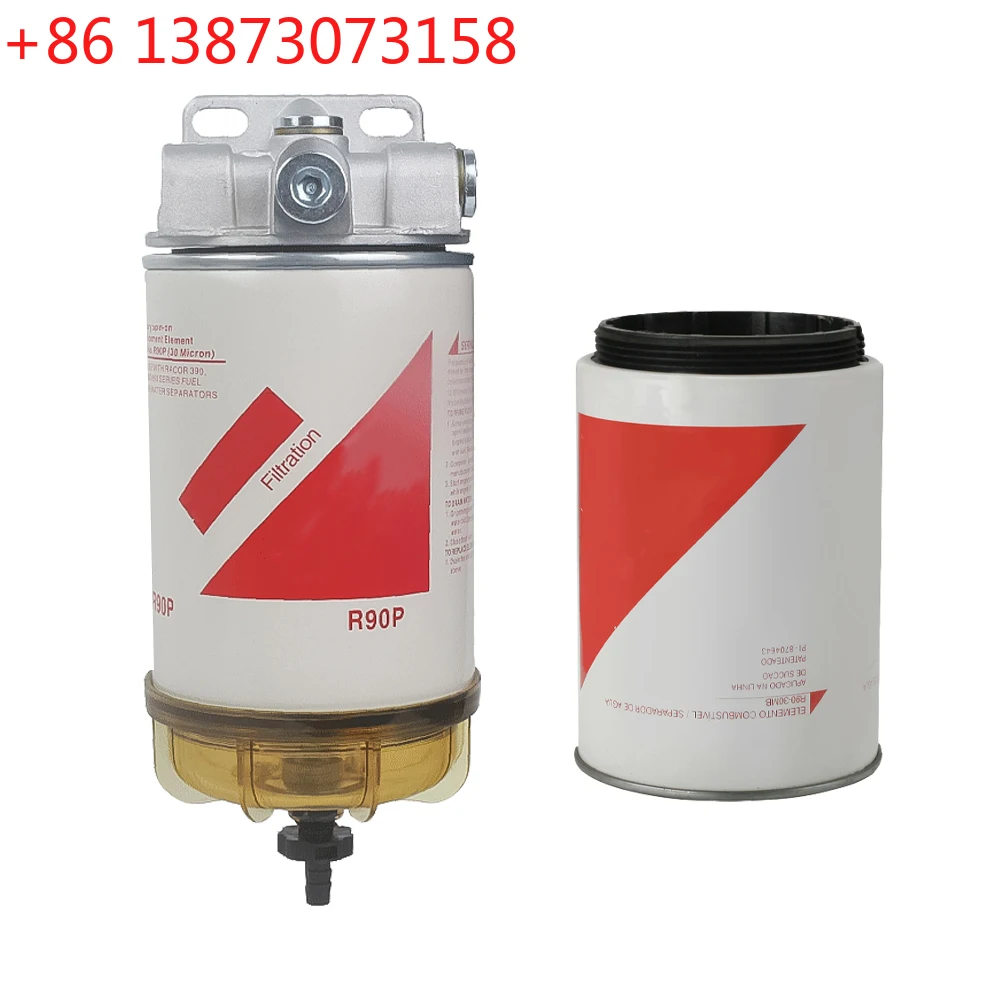FUEL WATER SEPARATOR FILTER ASSEMBLY R90P,30 MICRON, 20450423,FS19551,BF1390, FOR RACOR PARKER
FUEL WATER SEPARATOR FILTER ASSEMBLY R90P,30 MICRON, 20450423,FS19551,BF1390, FOR RACOR PARKER