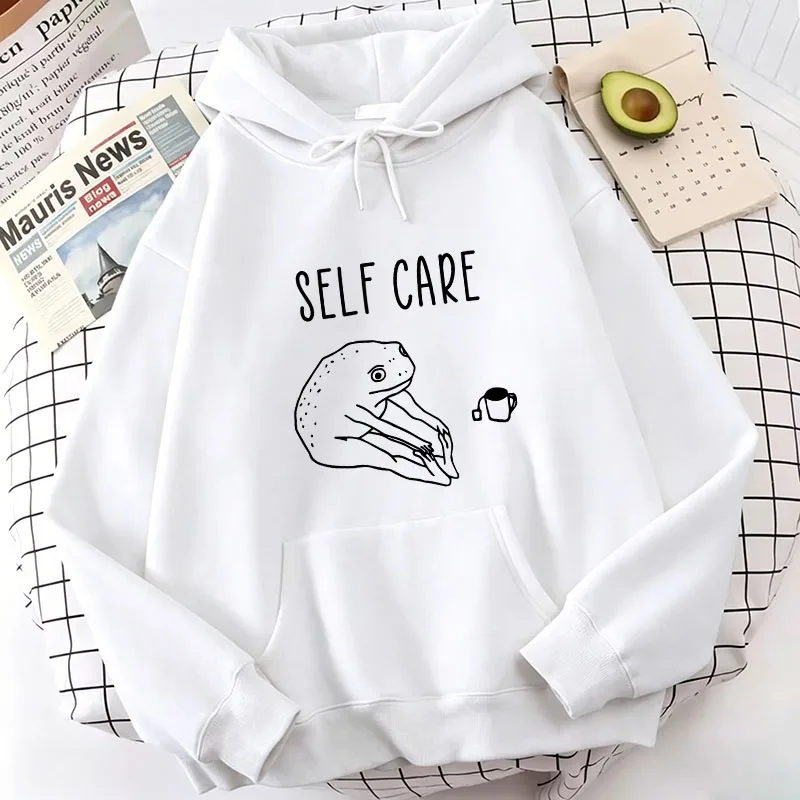 Funny Frog Self Care Harajuku Hoodies Spring Autumn Winter Casual Hoodies Sweatshirts Men Women Pullovers with Pocket
Funny Frog Self Care Harajuku Hoodies Spring Autumn Winter Casual Hoodies Sweatshirts Men Women Pullovers with Pocket