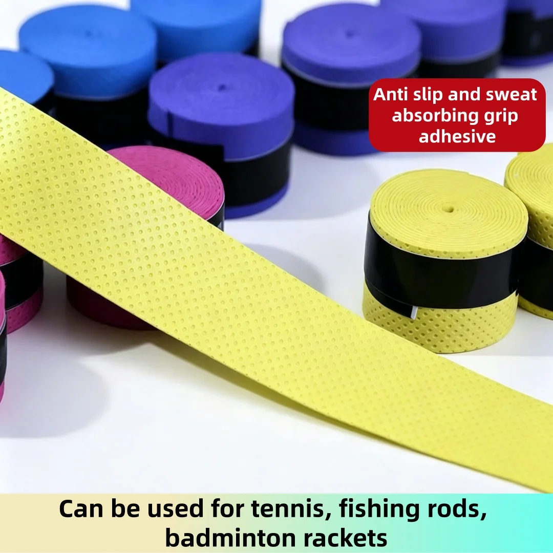 Anti slip super absorbent hand gel, breathable small hole tennis racket grip, badminton racket, bicycle, fishing rod grip
Anti slip super absorbent hand gel, breathable small hole tennis racket grip, badminton racket, bicycle, fishing rod grip