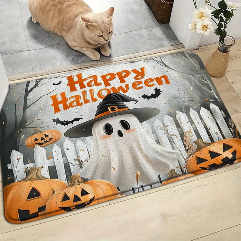 Halloween Doormat Pumpkin bat ghost Carpet Home Living Room Soft Rug Bathroom Kitchen Indoor Anti-Slip Absorbent Floor Mat
Halloween Doormat Pumpkin bat ghost Carpet Home Living Room Soft Rug Bathroom Kitchen Indoor Anti-Slip Absorbent Floor Mat