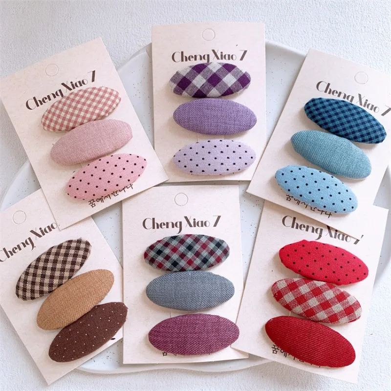 Plaid Polka Dot Oval Hair Clips Sweet Girls No Damage Side Bangs Barrettes Multiple Colors Available Soft Daily Wear Essentials
Plaid Polka Dot Oval Hair Clips Sweet Girls No Damage Side Bangs Barrettes Multiple Colors Available Soft Daily Wear Essentials