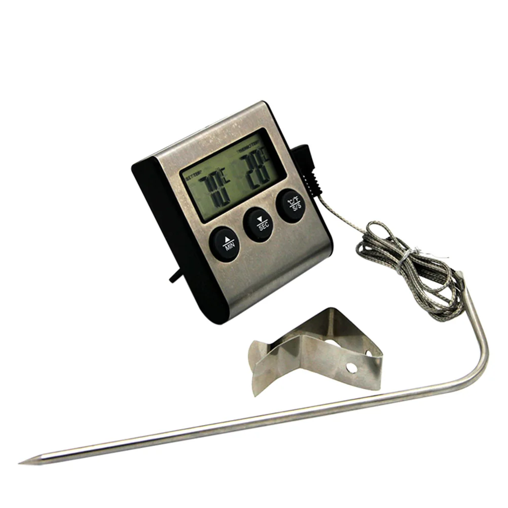 1 set Baking Thermometer Kitchen Tool 304 Stainless Steel Grill Meat Temperature BBQ Oven Large Screen Display
1 set Baking Thermometer Kitchen Tool 304 Stainless Steel Grill Meat Temperature BBQ Oven Large Screen Display