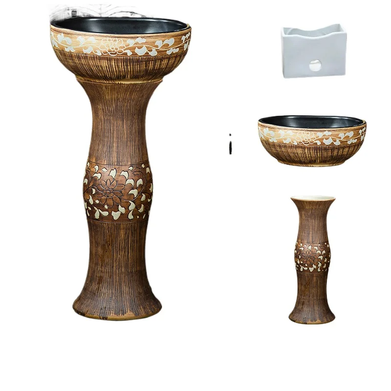 Integrated pedestal basin small size ceramic pedestal wash basin column wash basin pedestal vertical floor-standing
Integrated pedestal basin small size ceramic pedestal wash basin column wash basin pedestal vertical floor-standing