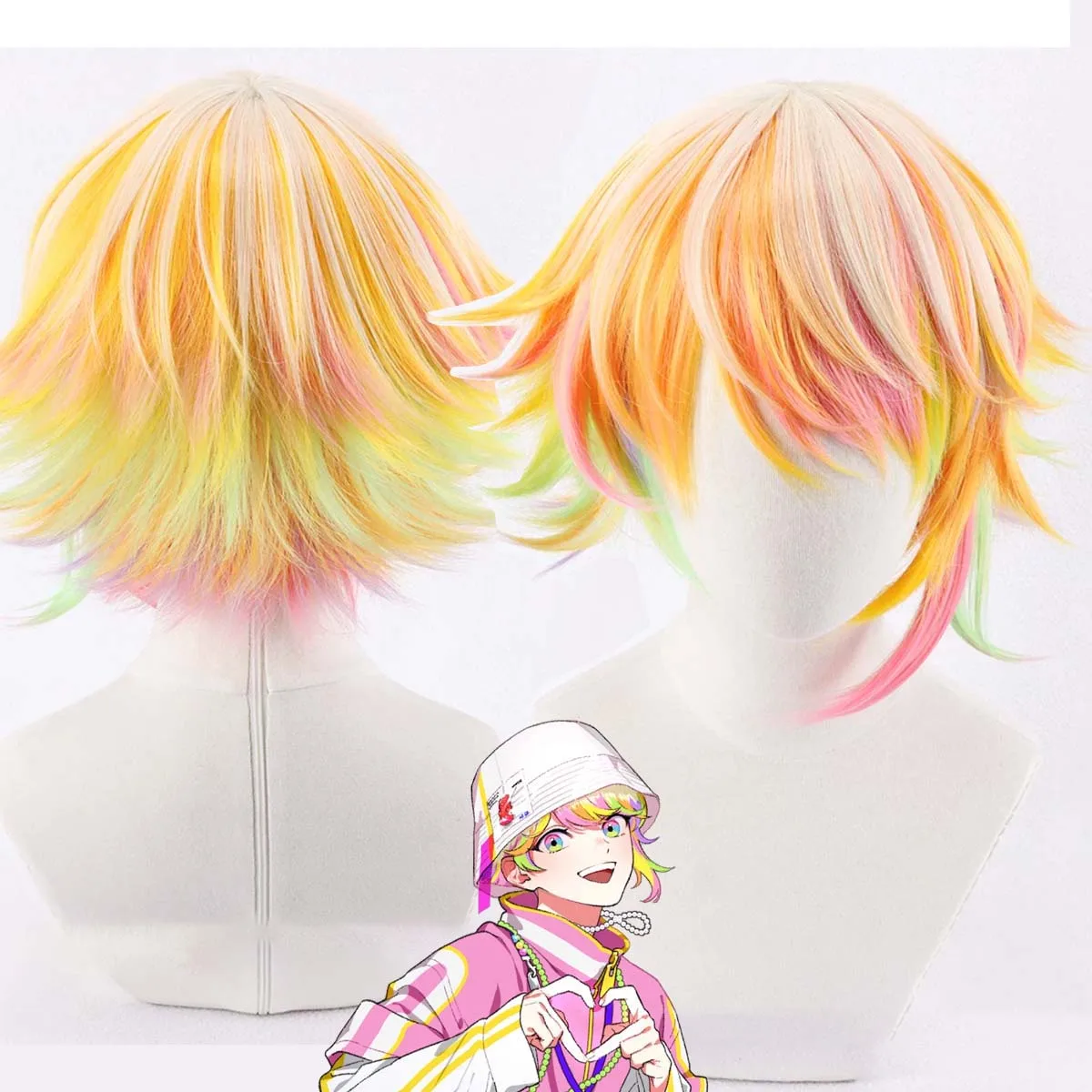 Men Halloween Role Play Party Paradox Live Kantaro Sansuji Short Heat Resistant Wig
Men Halloween Role Play Party Paradox Live Kantaro Sansuji Short Heat Resistant Wig