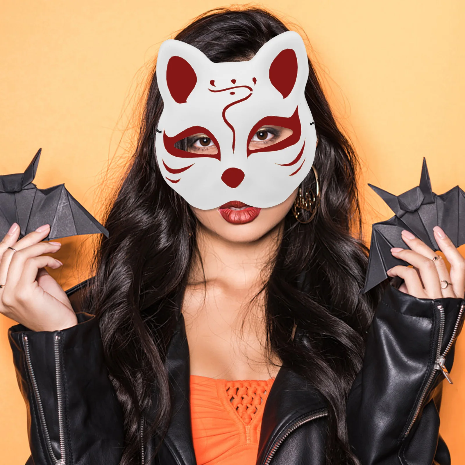 1Set DIY Blank Fox Cat Mask Unpainted Halloween Craft Mask for Party Masquerade Cosplay Animal Face Decoration 
1Set DIY Blank Fox Cat Mask Unpainted Halloween Craft Mask for Party Masquerade Cosplay Animal Face Decoration