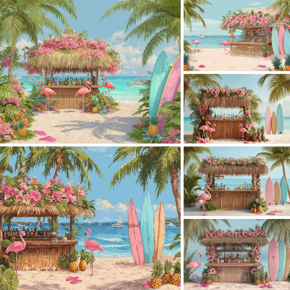Summer Tropical Beach Backdrop Hawaiian Aloha Luau Seaside Surfboard Ocean Flamingo Flower Camping Party Photography Background
Summer Tropical Beach Backdrop Hawaiian Aloha Luau Seaside Surfboard Ocean Flamingo Flower Camping Party Photography Background