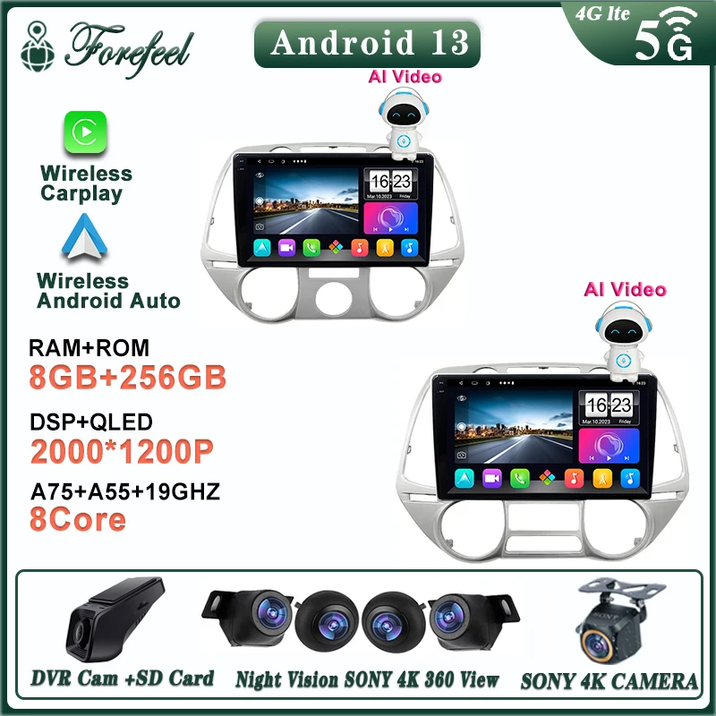 2 din Android 13 Auto Car Radio Multimedia For Hyundai I20 2008 - 2012 GPS carplay screen Navigation Carplay Stereo dvd Player
2 din Android 13 Auto Car Radio Multimedia For Hyundai I20 2008 - 2012 GPS carplay screen Navigation Carplay Stereo dvd Player