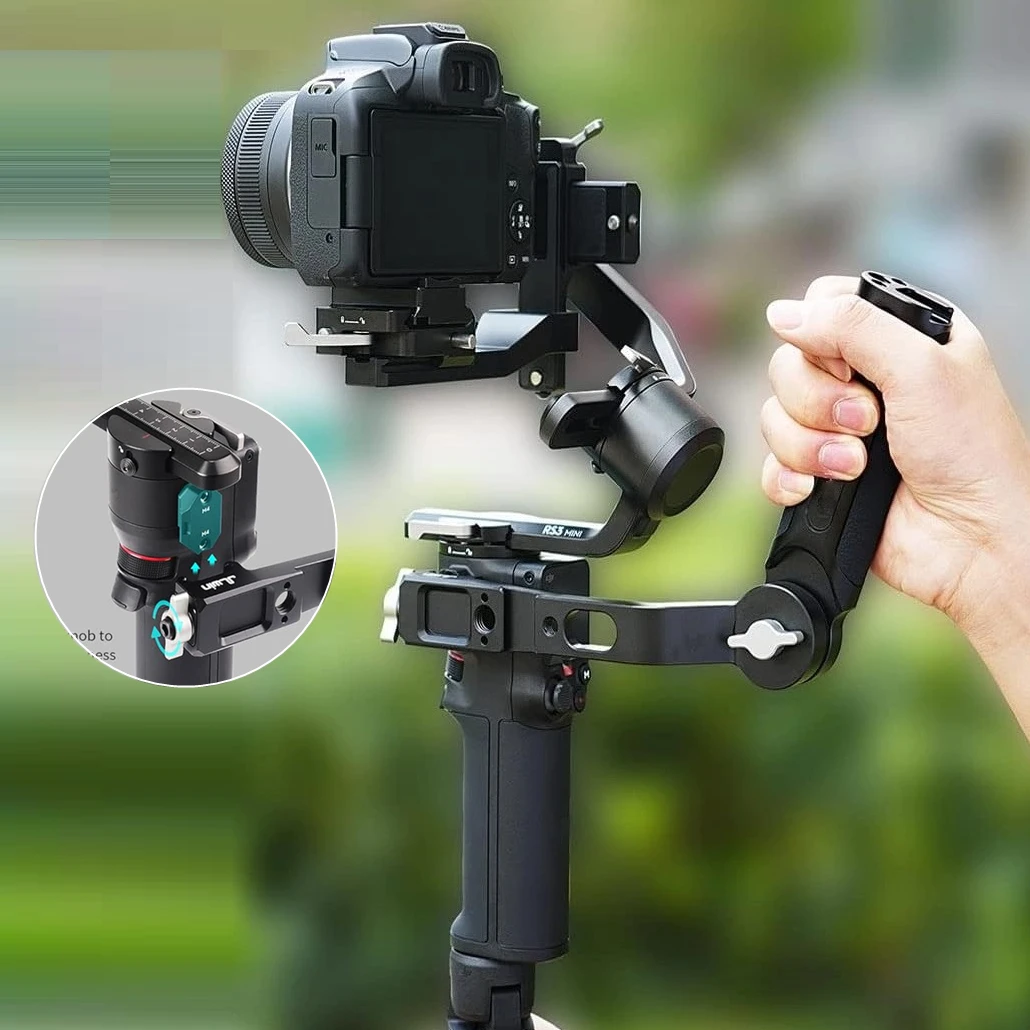 For DJI RS4/RS4 Pro &Mini/RS3/RS3 Pro &Mini Gimbals Handel Sling Handgrip with NATO Clamp &Cold Shoe Mount for Low Angle Shots
For DJI RS4/RS4 Pro &Mini/RS3/RS3 Pro &Mini Gimbals Handel Sling Handgrip with NATO Clamp &Cold Shoe Mount for Low Angle Shots