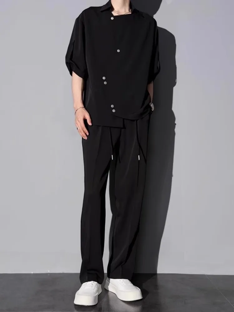 Cuban Collar irt ort Sve Men's Summer High-End Drapey Suit Pants M Mature Stable Men's Clothing Whole Set Faion Ense...
Cuban Collar irt ort Sve Men's Summer High-End Drapey Suit Pants M Mature Stable Men's Clothing Whole Set Faion Ense...