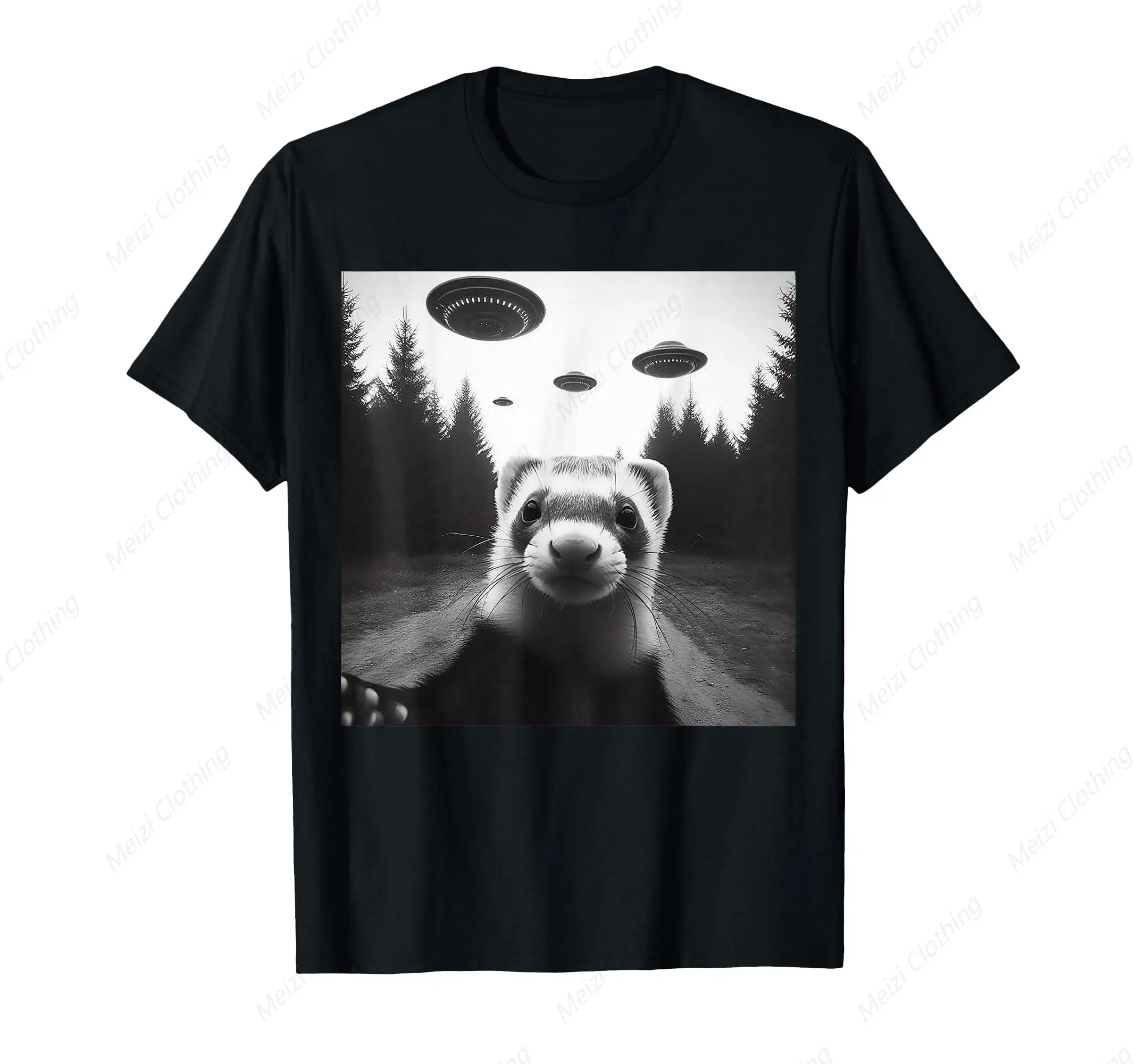 Ferret Selfie And Alien Unidentified Flying Object Funny Gift Men'S And Women'S T-Shirt Fun Fashion Cool Shirt Pure Cotton
Ferret Selfie And Alien Unidentified Flying Object Funny Gift Men'S And Women'S T-Shirt Fun Fashion Cool Shirt Pure Cotton