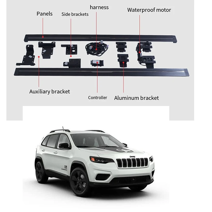 Automatic Foot Step Electric Sliding Steps Pedal Side Step Running Board Power Footrest Retractable for 14+ Jeep Cherokee
Automatic Foot Step Electric Sliding Steps Pedal Side Step Running Board Power Footrest Retractable for 14+ Jeep Cherokee