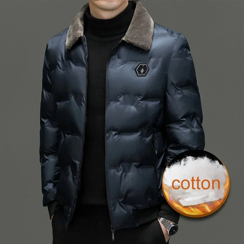 2025 Winter Warm Parkas Autumn Cotton Jacket Fur Collar Warm New Solid Clothes Coat Men Comfortable Padded Thickened Down Jacket
2025 Winter Warm Parkas Autumn Cotton Jacket Fur Collar Warm New Solid Clothes Coat Men Comfortable Padded Thickened Down Jacket