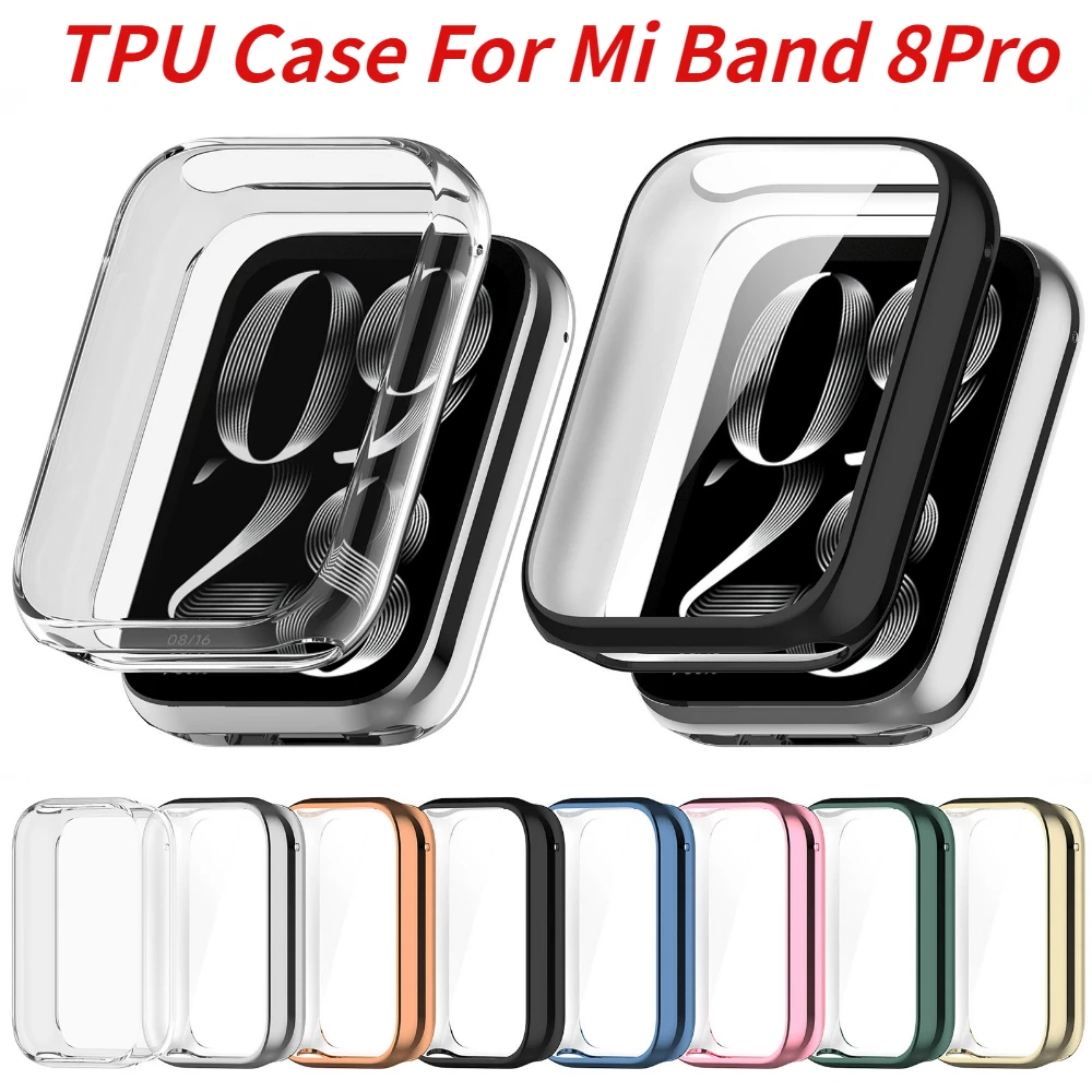 Plating TPU Case for Xiaomi Mi Band 8 Pro Bumper Screen Protector Plating Cover for Mi Band 8 Pro Protective Case Accessories
Plating TPU Case for Xiaomi Mi Band 8 Pro Bumper Screen Protector Plating Cover for Mi Band 8 Pro Protective Case Accessories