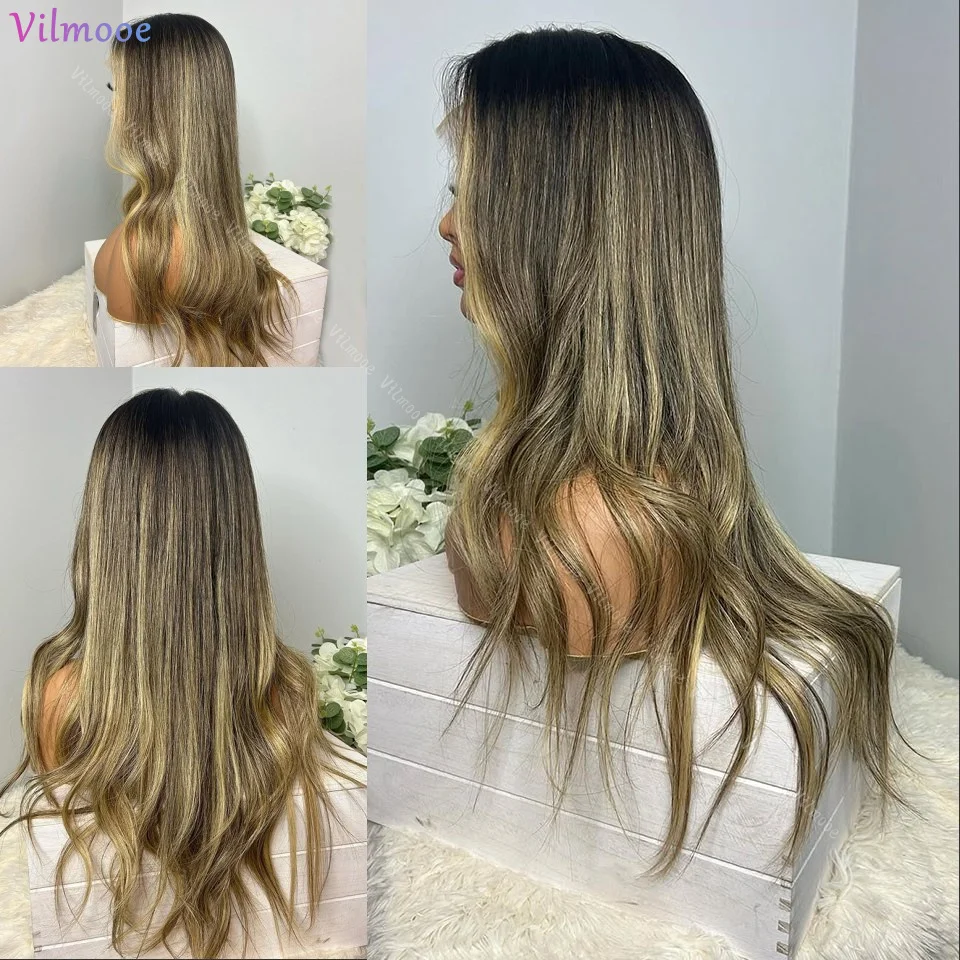 Highlight Wig 13x4 Human Hair Honey Blonde Brown Colored HD Lace Front Wigs For Women Pre Plucked Body Wave 5x5 Lace Closure Wig 
Highlight Wig 13x4 Human Hair Honey Blonde Brown Colored HD Lace Front Wigs For Women Pre Plucked Body Wave 5x5 Lace Closure Wig