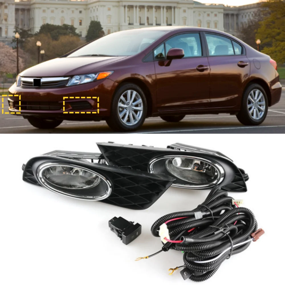Для Honda Civic 2012-2013 автомобильный передний бампер галогенная противотуманная фара в сборе комплект 
Для Honda Civic 2012-2013 автомобильный передний бампер галогенная противотуманная фара в сборе комплект