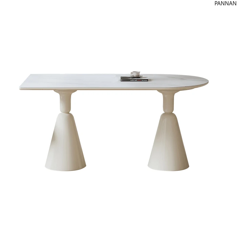 Cream wind rock slab semi-round island table rectangular Internet celebrity light luxury dining table chair combination
Cream wind rock slab semi-round island table rectangular Internet celebrity light luxury dining table chair combination