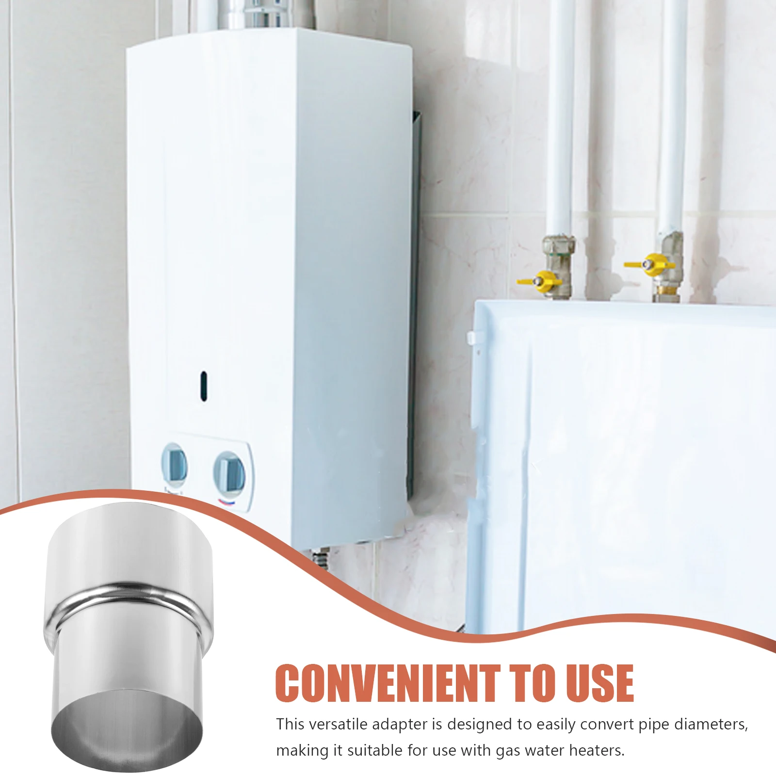 Stainless Steel Exhaust Adapter Joint for Gas Water Durable Wear Resistant Easy Install Connector Reducer Fittings Smoke Tube
Stainless Steel Exhaust Adapter Joint for Gas Water Durable Wear Resistant Easy Install Connector Reducer Fittings Smoke Tube