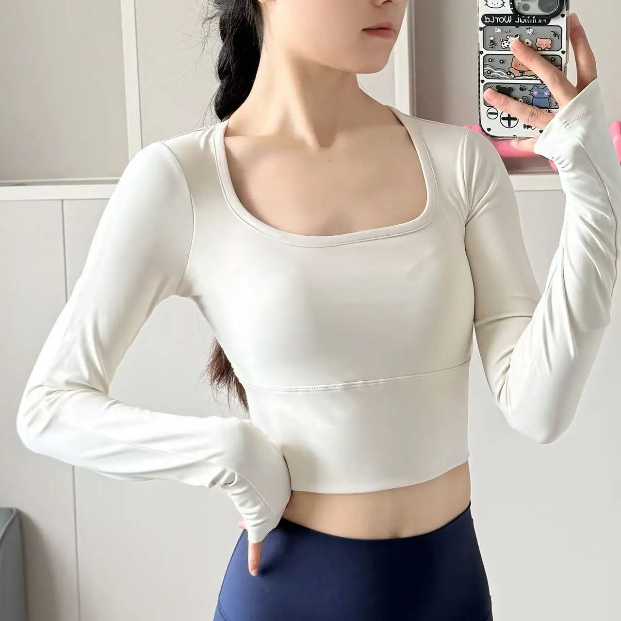 Yoga Sports Tops for Women with Chest Pads Pilates Fitness Clothes Crop Top Long-sleeved Slim Vests for Morning Jogging Cloth
Yoga Sports Tops for Women with Chest Pads Pilates Fitness Clothes Crop Top Long-sleeved Slim Vests for Morning Jogging Cloth