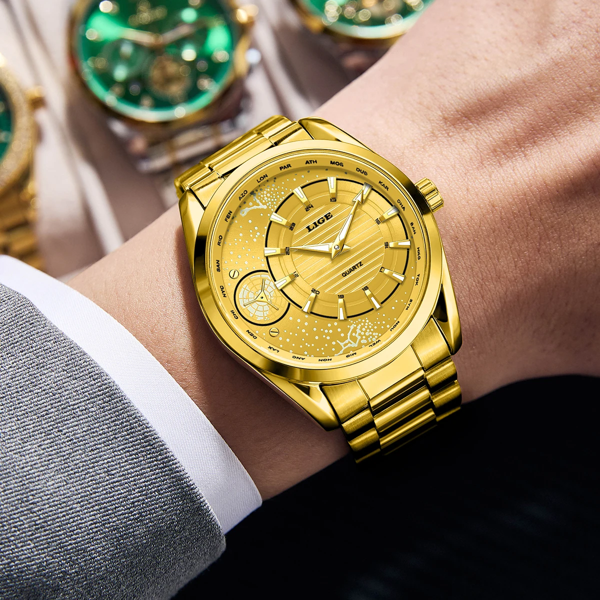 LIGE Business brand luxury Men's watches Luminous Stainless Steel Man clock Waterproof Fashion quartz wristwatch reloj hommes
LIGE Business brand luxury Men's watches Luminous Stainless Steel Man clock Waterproof Fashion quartz wristwatch reloj hommes