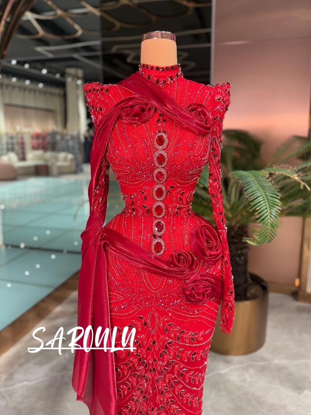 Red Straight Glitter Evening Dress Luxury Beads Crystals Flowers Prom Gown Customized Statement Fashionable Banquet Party Wear
Red Straight Glitter Evening Dress Luxury Beads Crystals Flowers Prom Gown Customized Statement Fashionable Banquet Party Wear