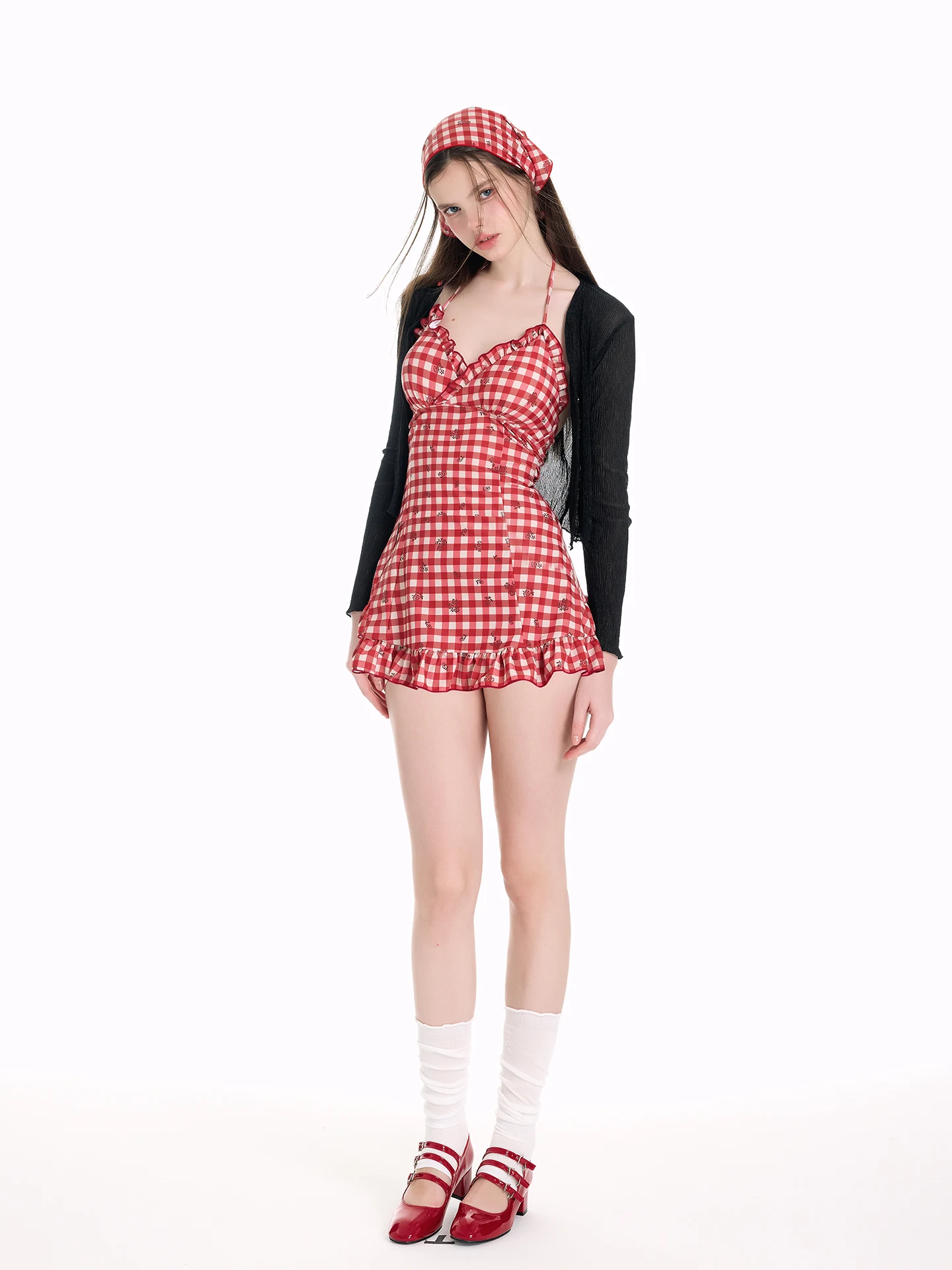 Red Plaid Bikini Style Swimming Suit for Women Conservative Square Brand Thermal Spring Swimming Costume with V Neck Long...
Red Plaid Bikini Style Swimming Suit for Women Conservative Square Brand Thermal Spring Swimming Costume with V Neck Long...