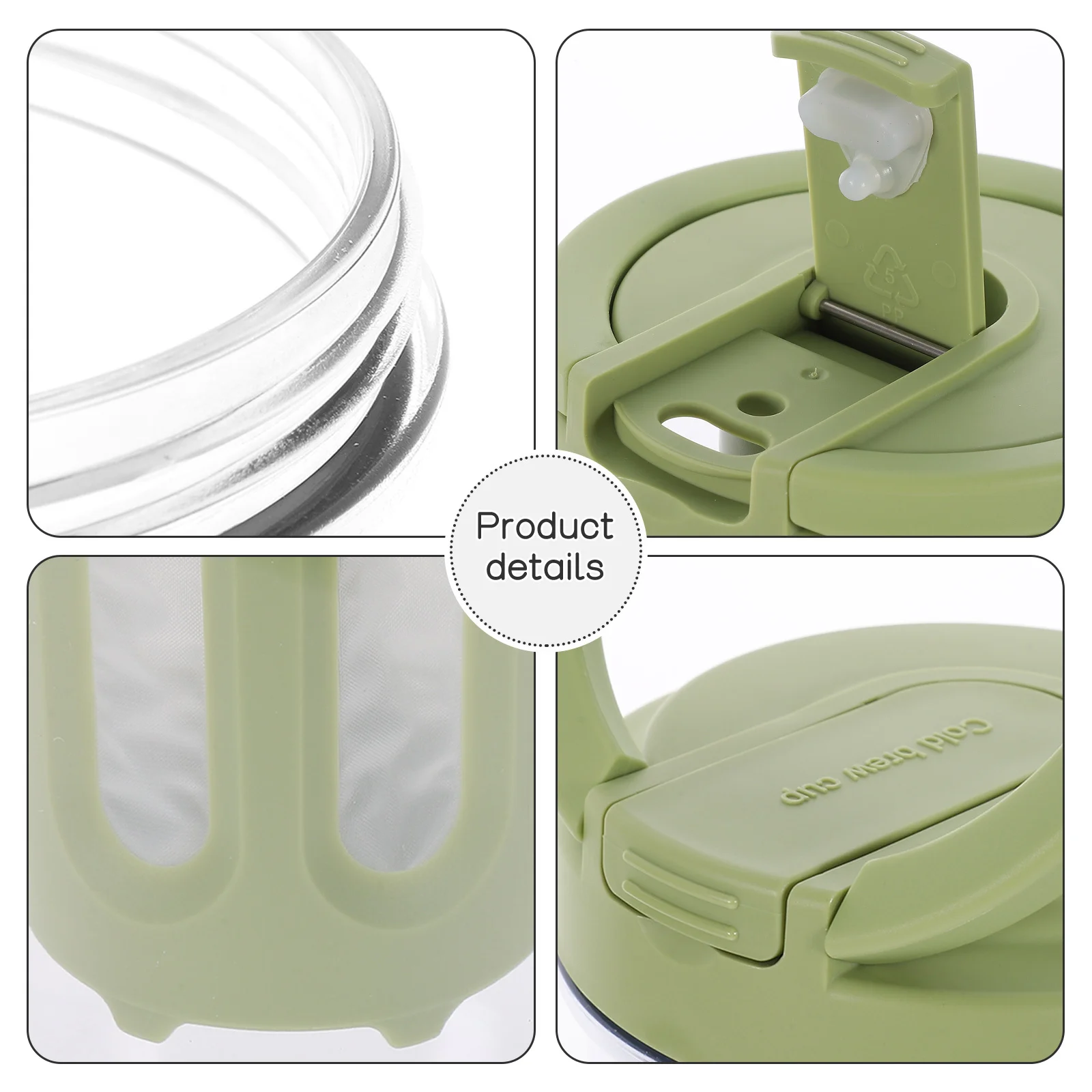 1L Coffee Cold Brew Pitcher Transparent Reusable Water Jug Large Capacity Plastic Beverage Container With Spout Lid For Tea
1L Coffee Cold Brew Pitcher Transparent Reusable Water Jug Large Capacity Plastic Beverage Container With Spout Lid For Tea