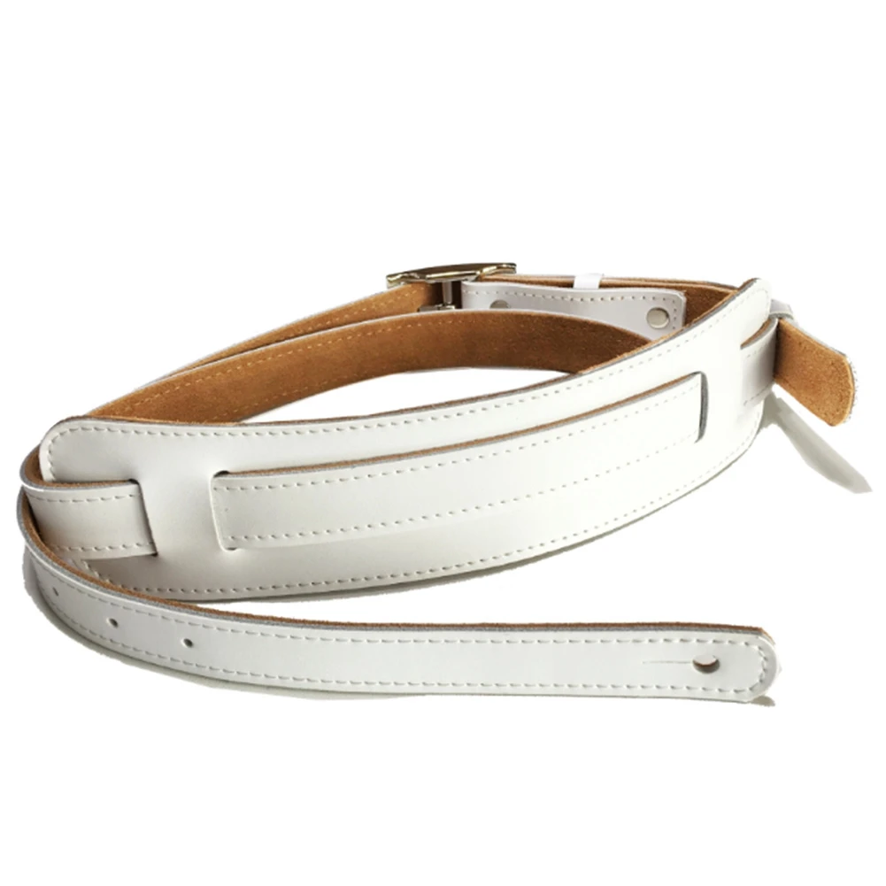 Durable Leather and Metal Buckle Electric Guitar Strap Belt Shoulder Pad Adjustable Vintage Guitar Straps-White Color
Durable Leather and Metal Buckle Electric Guitar Strap Belt Shoulder Pad Adjustable Vintage Guitar Straps-White Color
