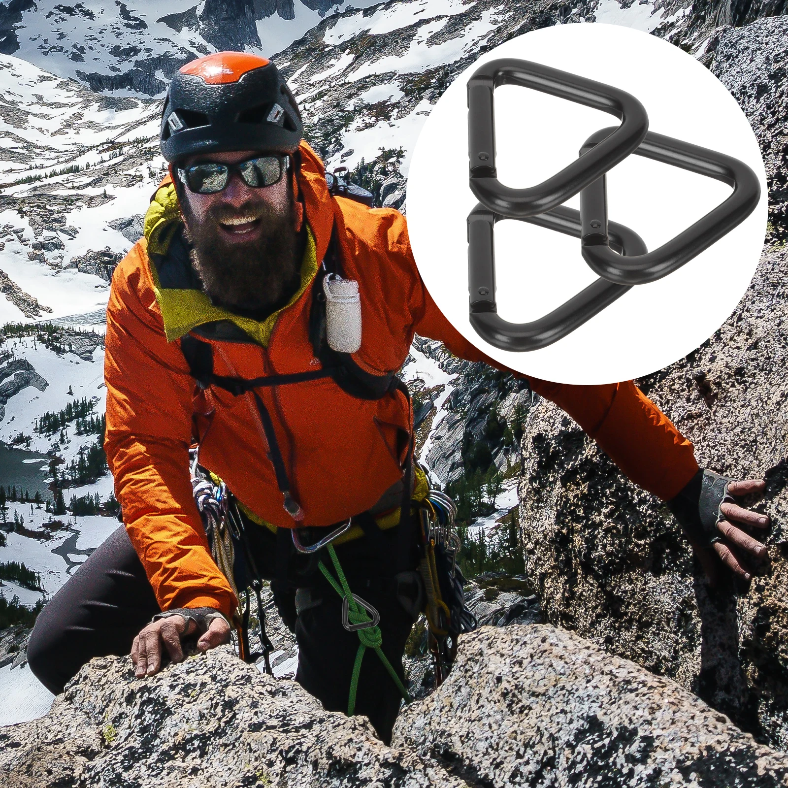 3pcs Triangle Black Climbing Buckles Small Carabiner Durable Aluminum Alloy Outdoor Hanging Hooks Keychains Speaker
3pcs Triangle Black Climbing Buckles Small Carabiner Durable Aluminum Alloy Outdoor Hanging Hooks Keychains Speaker
