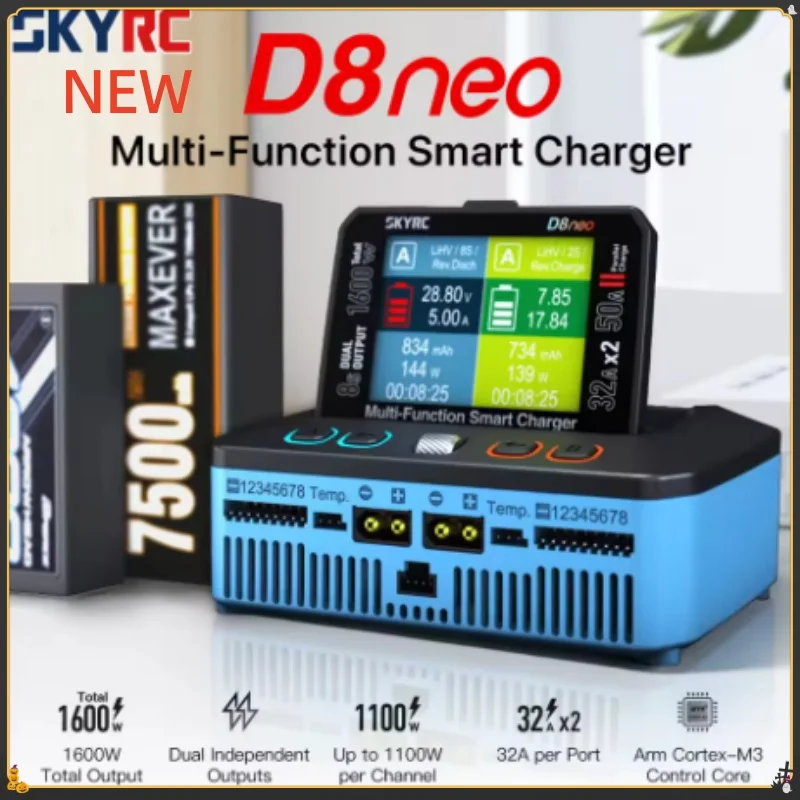 2026 SKYRC NEW D8neo Smart Charger Dual Outputs 1-8S For LiPo LiFe Li ion LiHV Pb NiMH and NiCd
2026 SKYRC NEW D8neo Smart Charger Dual Outputs 1-8S For LiPo LiFe Li ion LiHV Pb NiMH and NiCd
