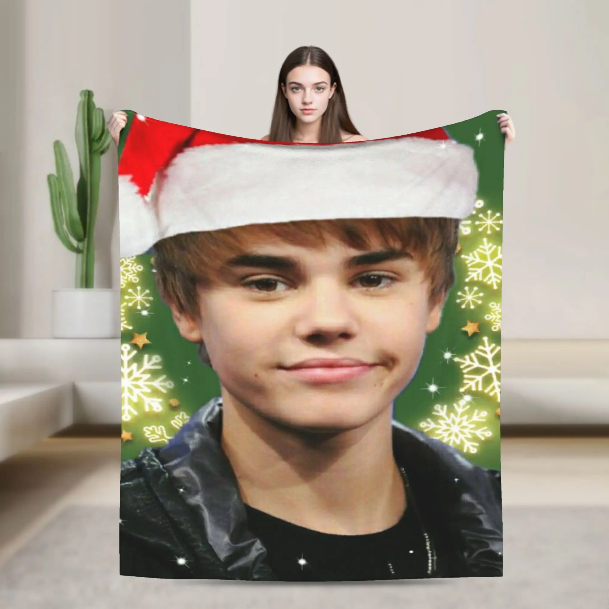 Poplar Singer Justins Biebers Christmas Warm Soft Blanket Plush Throw Blanket Street Outdoor Flannel Bedspread Sofa Bed Cover
Poplar Singer Justins Biebers Christmas Warm Soft Blanket Plush Throw Blanket Street Outdoor Flannel Bedspread Sofa Bed Cover