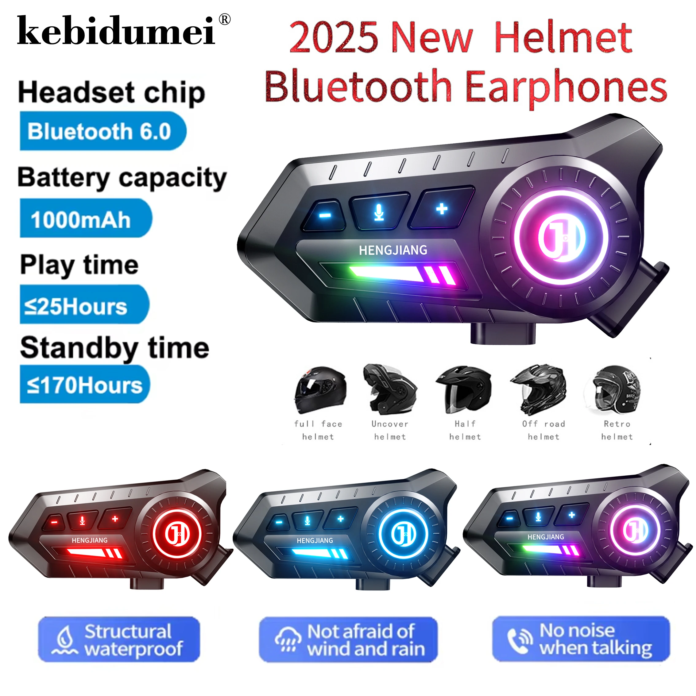 Kebidumei X3 Bluetooth6.0 гарнитура для мотоциклетного шлема беспроводной MP3-плеер 1000 мАч наушники с мягким жестким микрофоном для универсального шлема
Kebidumei X3 Bluetooth6.0 гарнитура для мотоциклетного шлема беспроводной MP3-плеер 1000 мАч наушники с мягким жестким микрофоном для универсального шлема