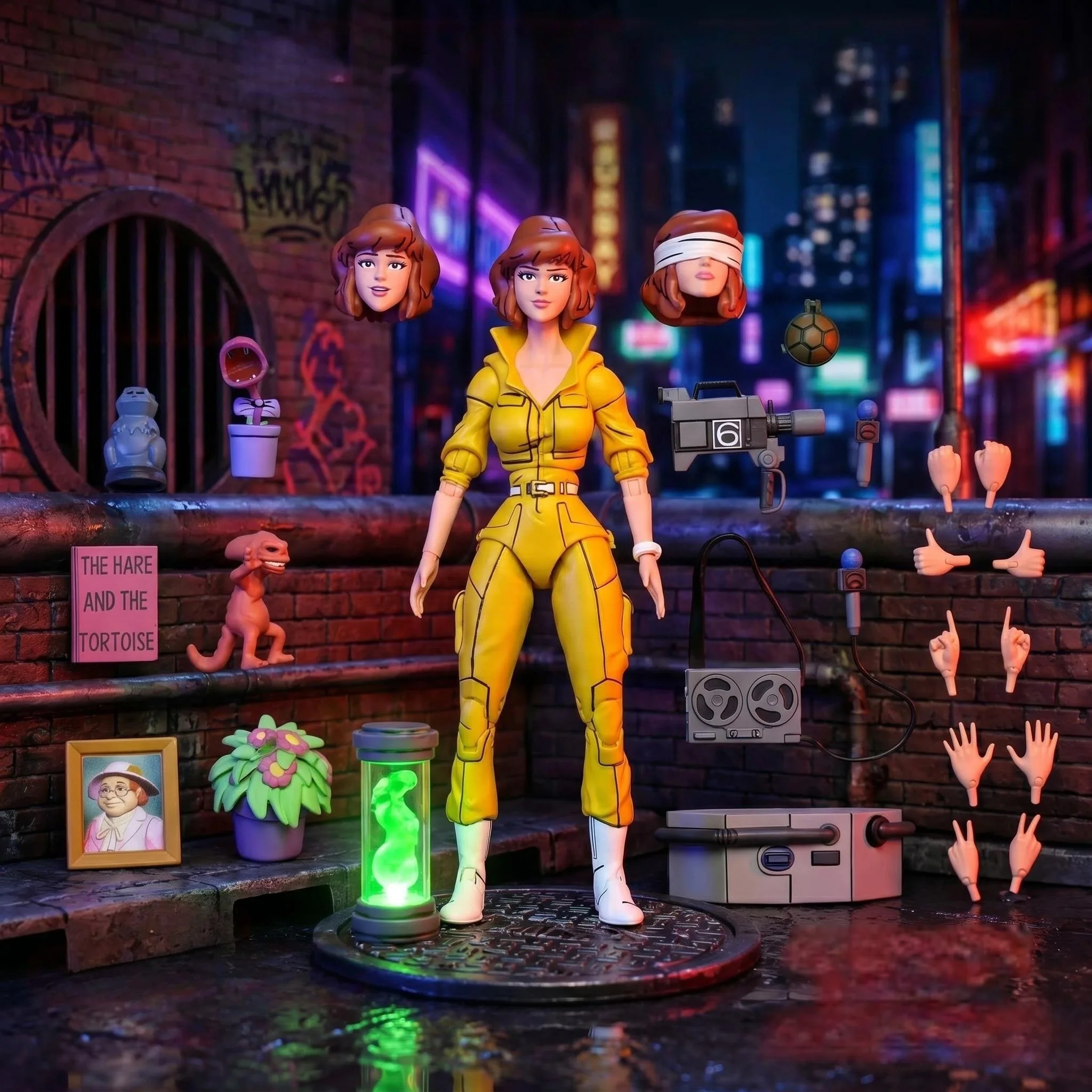 NECA Yellow Clothes Female Reporter Leonardo Raphael Splinter Action Figurine GK Statue Collection Model ornament Toys Gifts
NECA Yellow Clothes Female Reporter Leonardo Raphael Splinter Action Figurine GK Statue Collection Model ornament Toys Gifts
