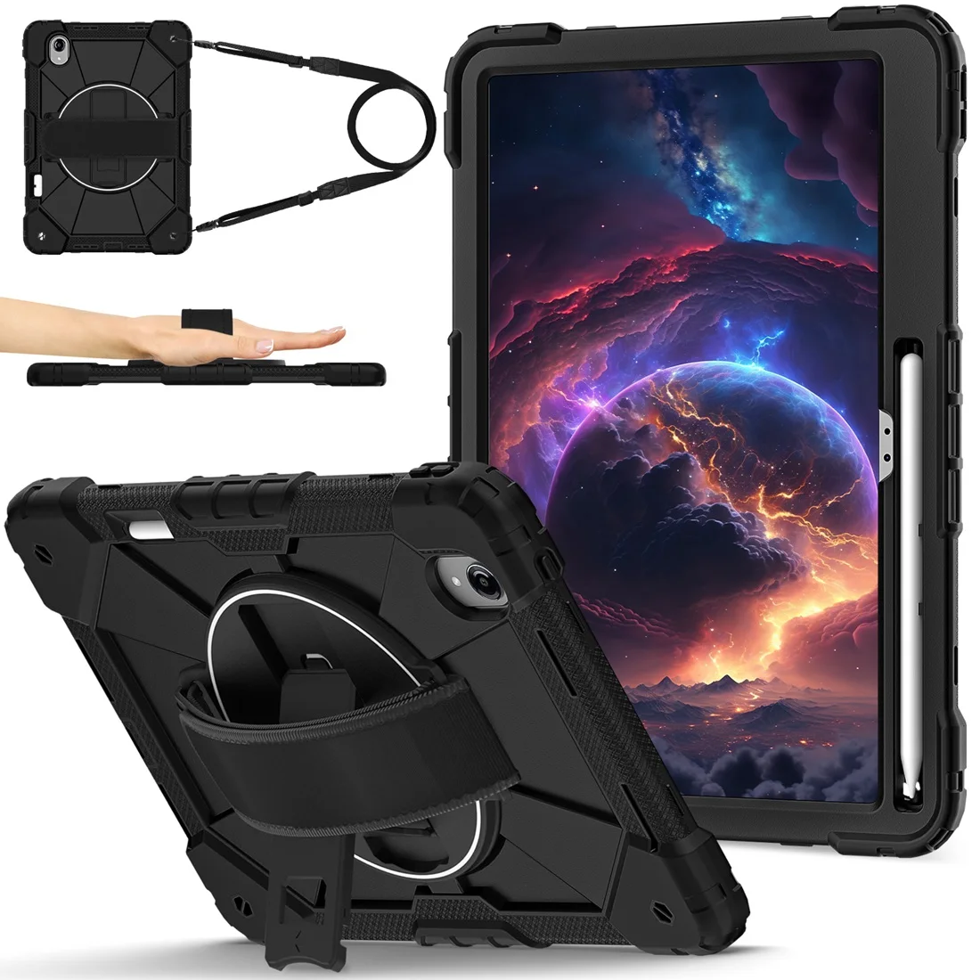 Full-Body Protection Heavy Duty shockrpoof Case Strap Handle/Shoulder Strap Stand For Lenovo Idea Tab Pro Gen 2 (TB390) 13 Inch
Full-Body Protection Heavy Duty shockrpoof Case Strap Handle/Shoulder Strap Stand For Lenovo Idea Tab Pro Gen 2 (TB390) 13 Inch
