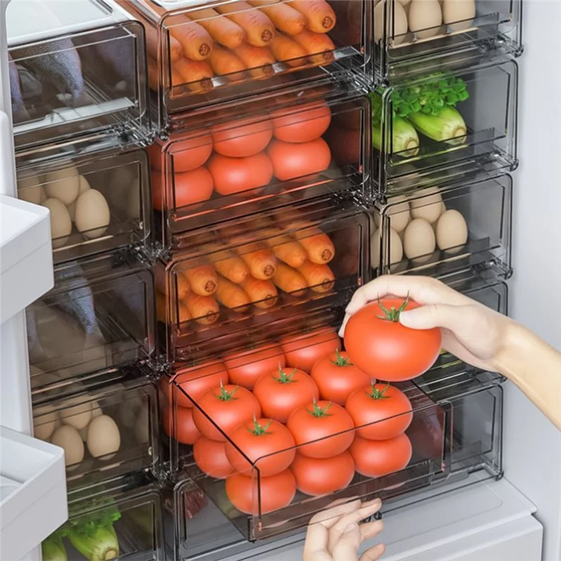 【Must-Haves】Drawer Refrigerator Storage Box, Stackable Refrigerator Storage Box, Kitchen Cabinet Fresh Storage
【Must-Haves】Drawer Refrigerator Storage Box, Stackable Refrigerator Storage Box, Kitchen Cabinet Fresh Storage