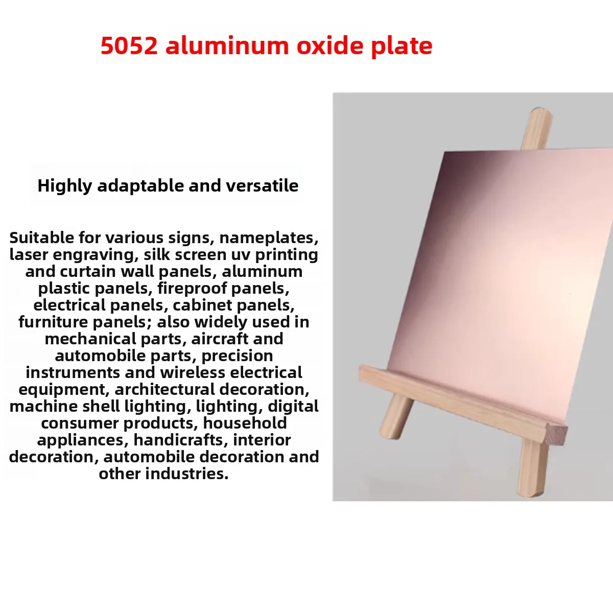 Rose Gold Anodized Aluminum Plate Processing Custom Stamping Bending Laser Cutting Aluminum Alloy 0.5 0.8 1mm
Rose Gold Anodized Aluminum Plate Processing Custom Stamping Bending Laser Cutting Aluminum Alloy 0.5 0.8 1mm