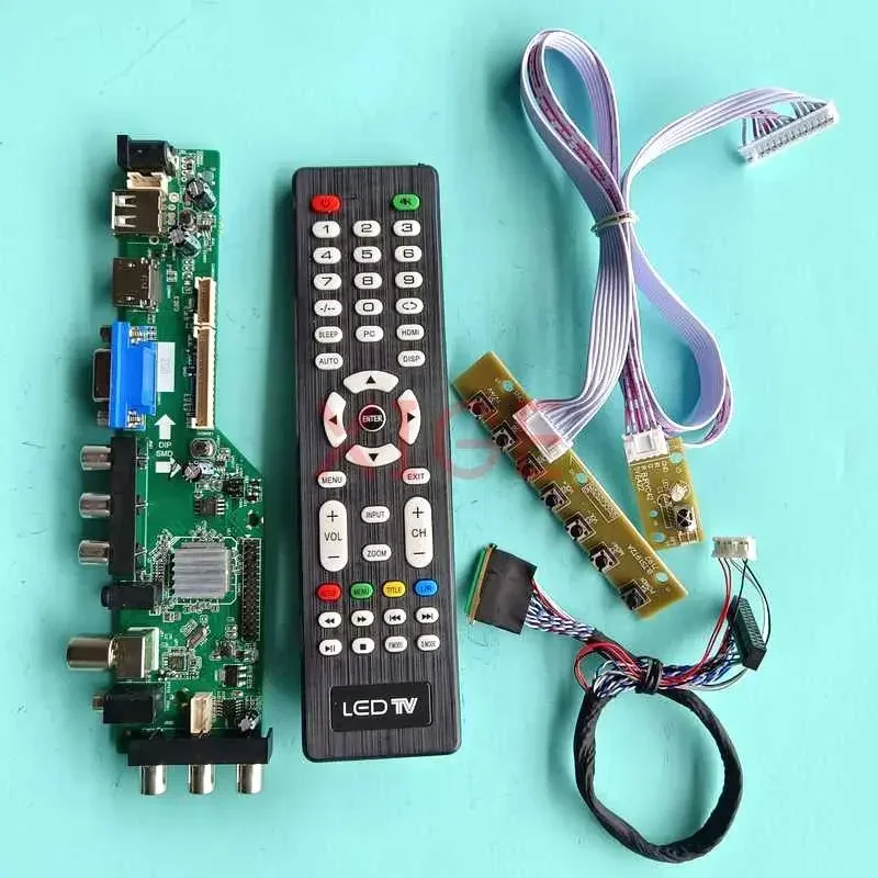 Плата контроллера драйвера для LTN156AT09-B02/H01/H02/H03 комплект DIY 40-контактный LVDS матрица для ноутбука 15,6 дюйма 1366x768 AV/USB/DHMI/VGA DVB-C/T
Плата контроллера драйвера для LTN156AT09-B02/H01/H02/H03 комплект DIY 40-контактный LVDS матрица для ноутбука 15,6 дюйма 1366x768 AV/USB/DHMI/VGA DVB-C/T