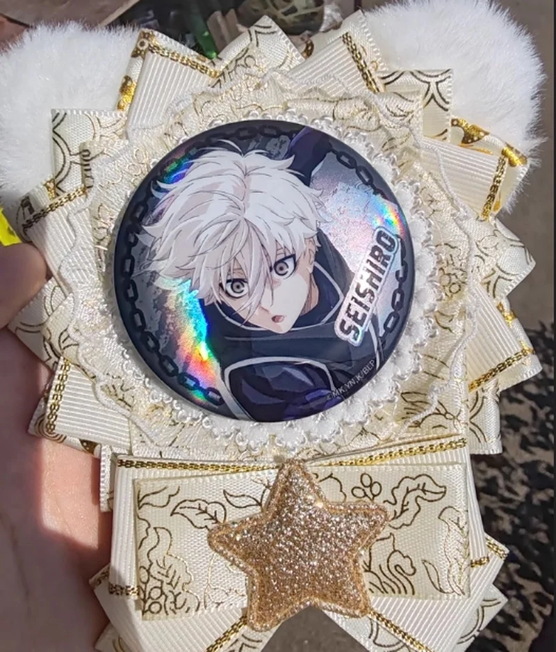 Authentic Blue Prison Laser Beam Badge Bar Thousand Cut Leopard Horse Nagi Makoto Shirou Official Valley Anime Brooch Role
Authentic Blue Prison Laser Beam Badge Bar Thousand Cut Leopard Horse Nagi Makoto Shirou Official Valley Anime Brooch Role