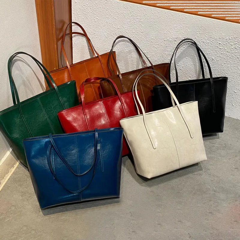 Women's Genuine Leather Tote Bag Designer Luxury Handbags Female Large Capacity Leisure Commuter Purses Fashion Ladies Bolsas
Women's Genuine Leather Tote Bag Designer Luxury Handbags Female Large Capacity Leisure Commuter Purses Fashion Ladies Bolsas