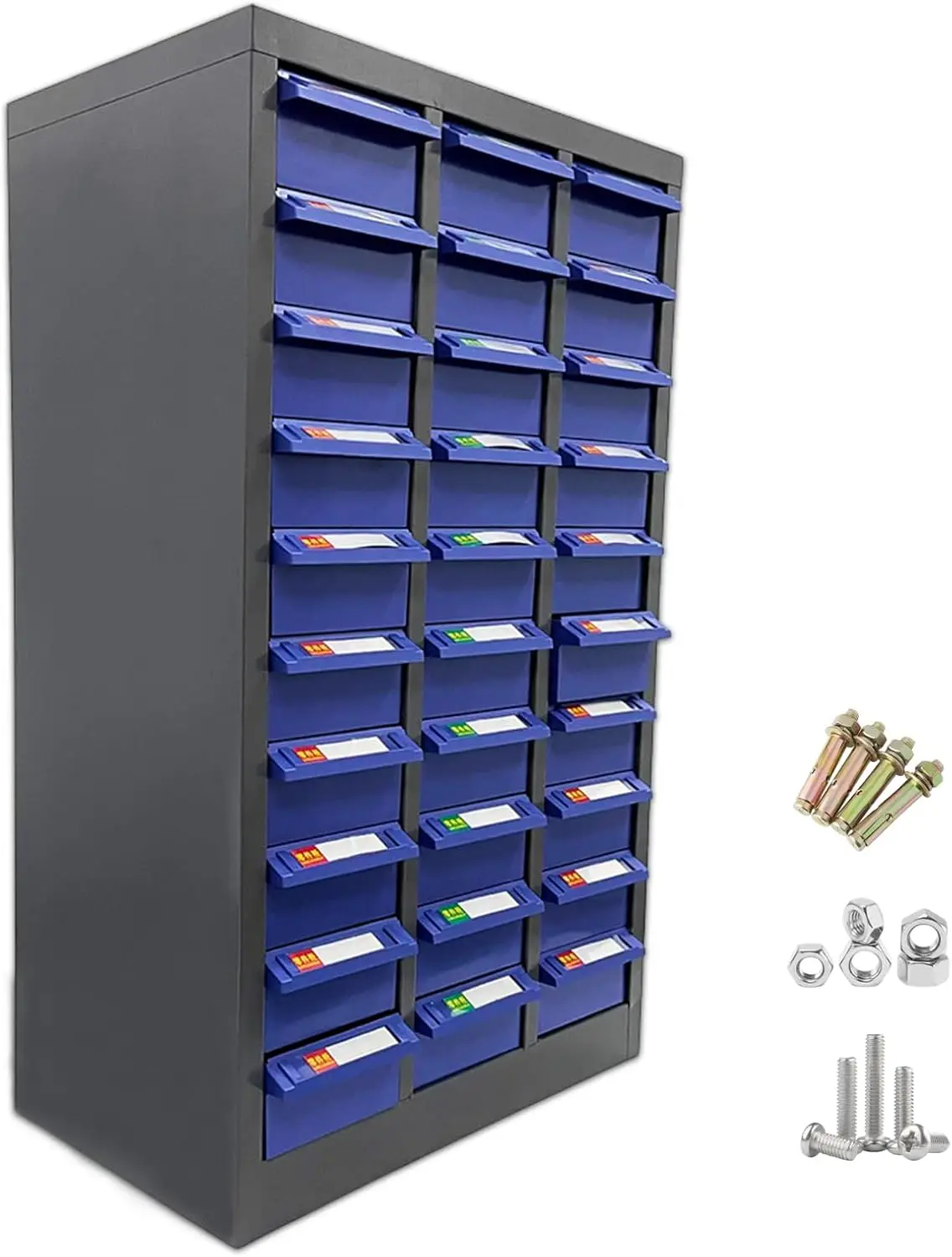 Metal Tool Storage Cabinet Drawers Bolt Nut Parts Hardware Shelves Office Supplies
Metal Tool Storage Cabinet Drawers Bolt Nut Parts Hardware Shelves Office Supplies