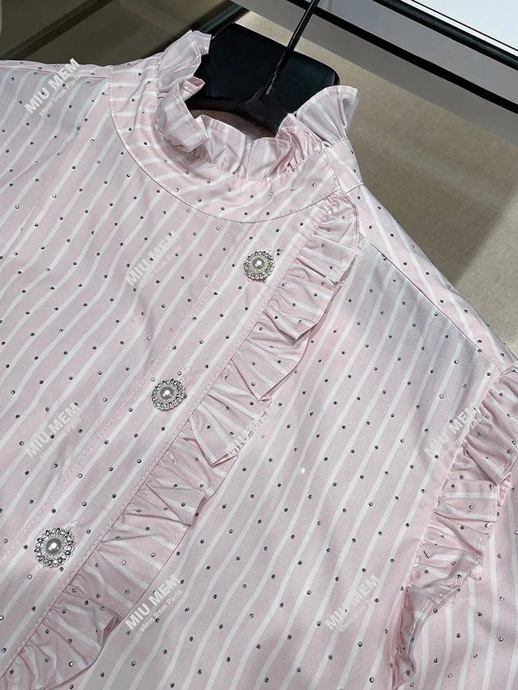 Miumem High-End European Sle Women's irt Autumn Winter Rhinestone Stripe Lace Trim Top Polyester Fiber Long Sve round ...
Miumem High-End European Sle Women's irt Autumn Winter Rhinestone Stripe Lace Trim Top Polyester Fiber Long Sve round ...