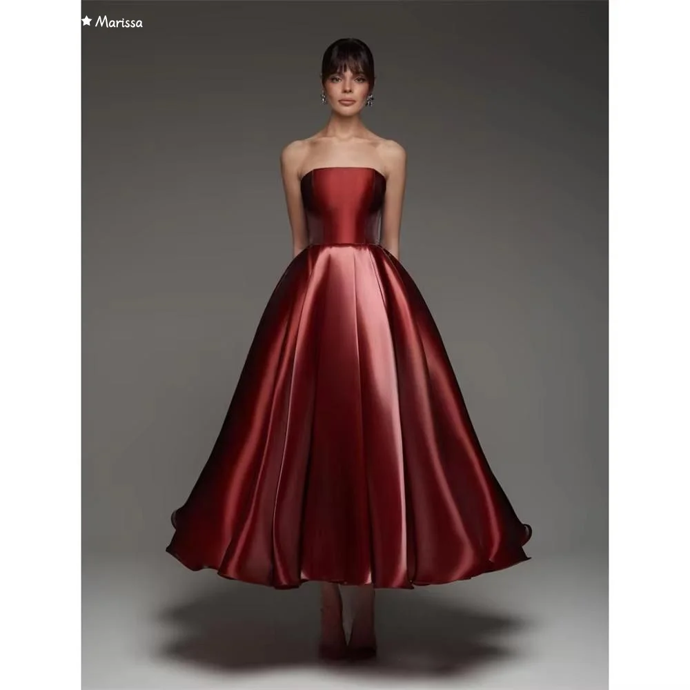 Marissa Red A-line Luxurious Women's Evening Dresses Luxury 2025 Custom Made Gloss Satin Elegant Long Dress Ball Gowns Prom Gown
Marissa Red A-line Luxurious Women's Evening Dresses Luxury 2025 Custom Made Gloss Satin Elegant Long Dress Ball Gowns Prom Gown