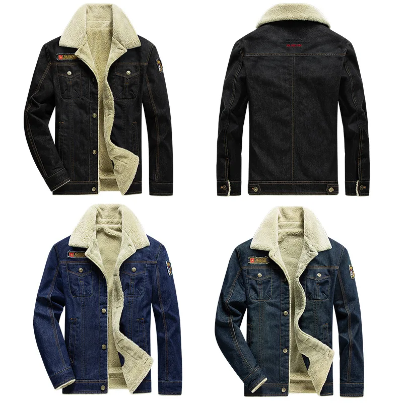 New Fashion Men Blue Denim Jackets Winter Coats Fleece Warm Jeans Jackets Quality Male Cotton Casual Denim Jackets Trendy Coats
New Fashion Men Blue Denim Jackets Winter Coats Fleece Warm Jeans Jackets Quality Male Cotton Casual Denim Jackets Trendy Coats