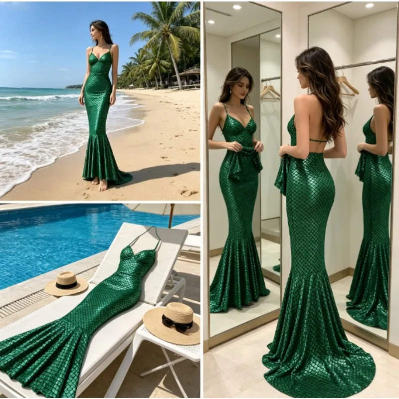 Fishtail Mermaid Skirt for Women High Elastic Waist or Scaly Print Lightweight & Flowy Great for Pool PartyProm Night
Fishtail Mermaid Skirt for Women High Elastic Waist or Scaly Print Lightweight & Flowy Great for Pool PartyProm Night